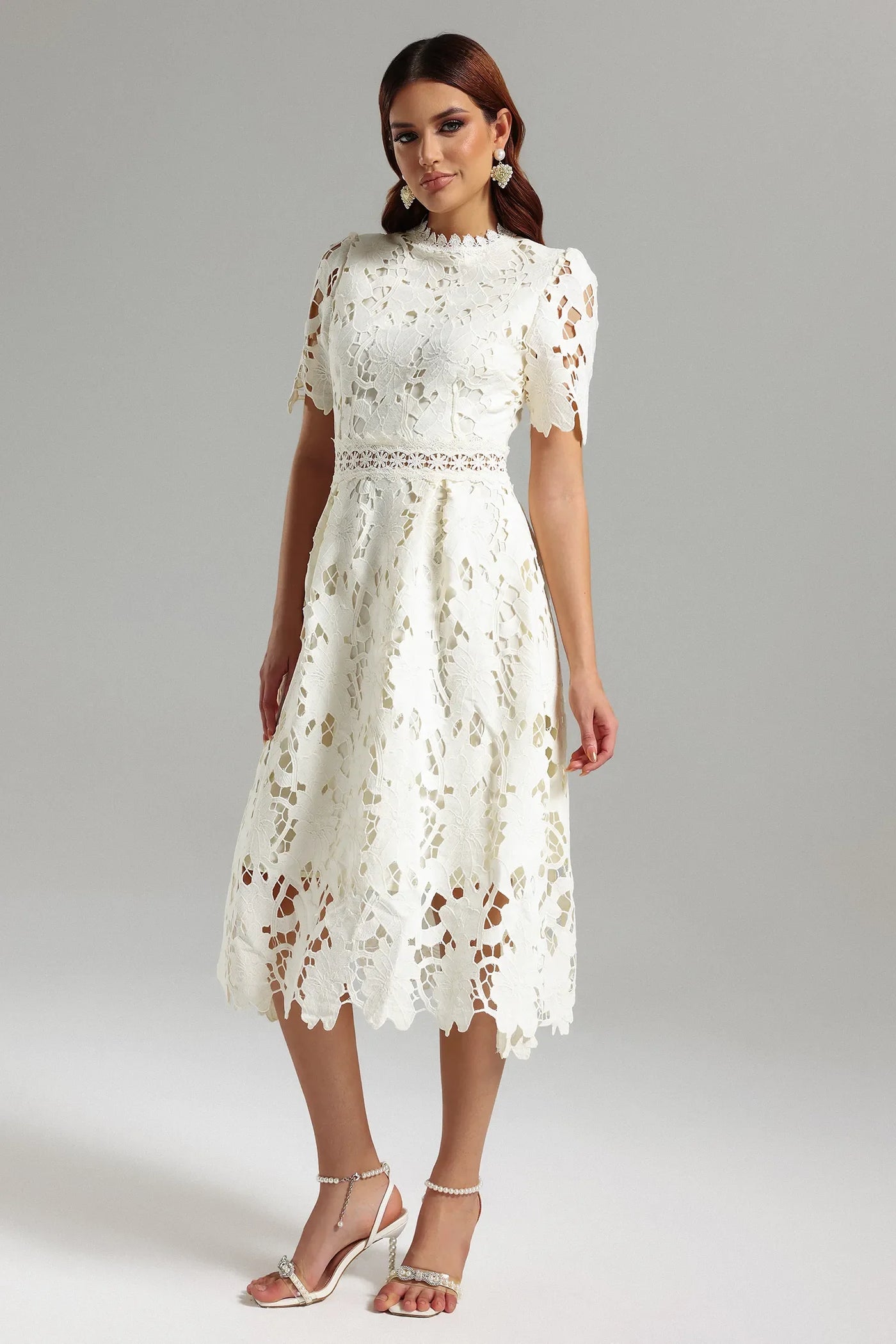 Shaylah Lace Midi Dress