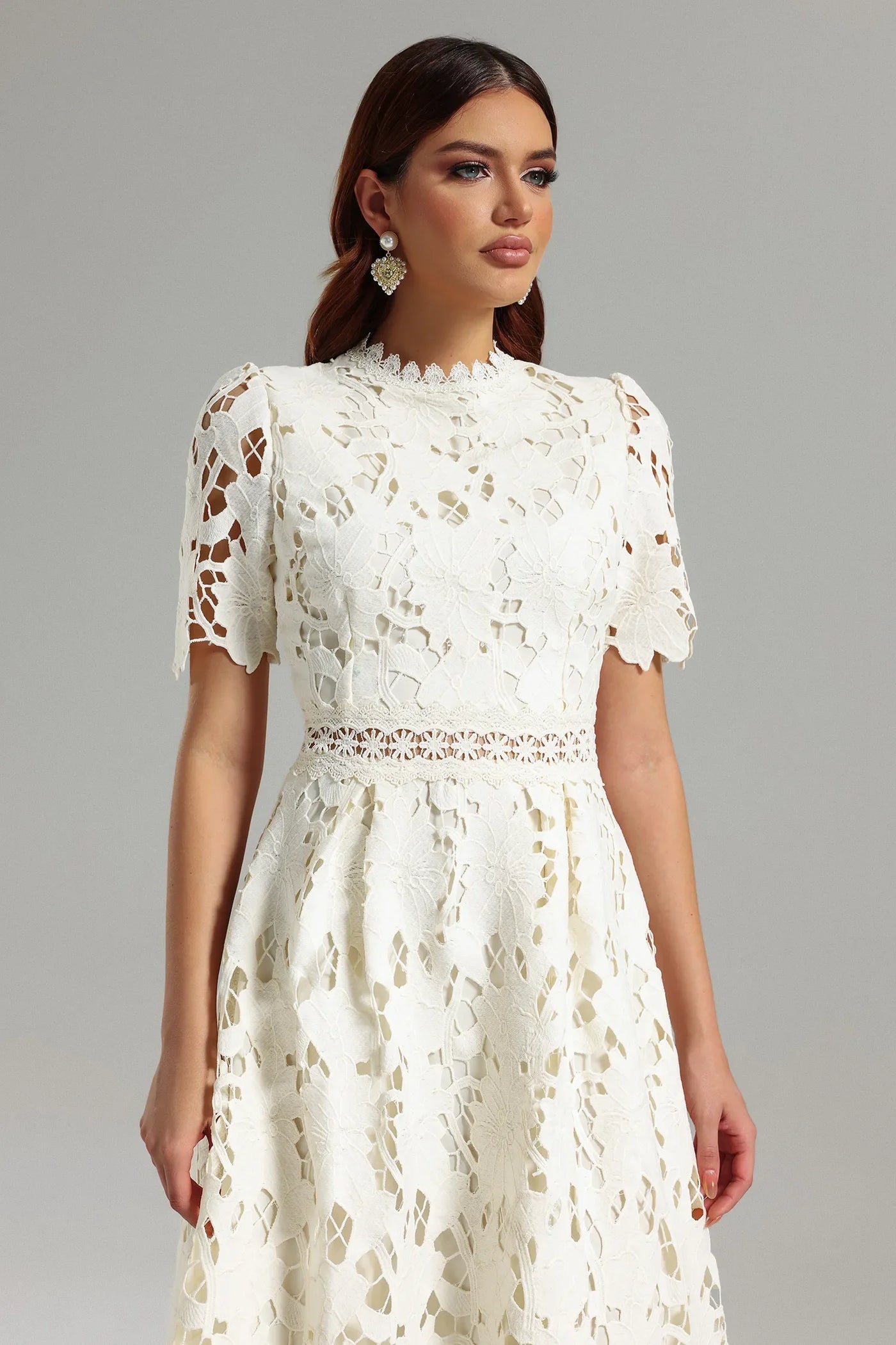 Shaylah Lace Midi Dress