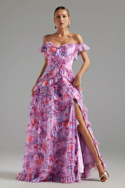 Harper Tube Printed Maxi Dress