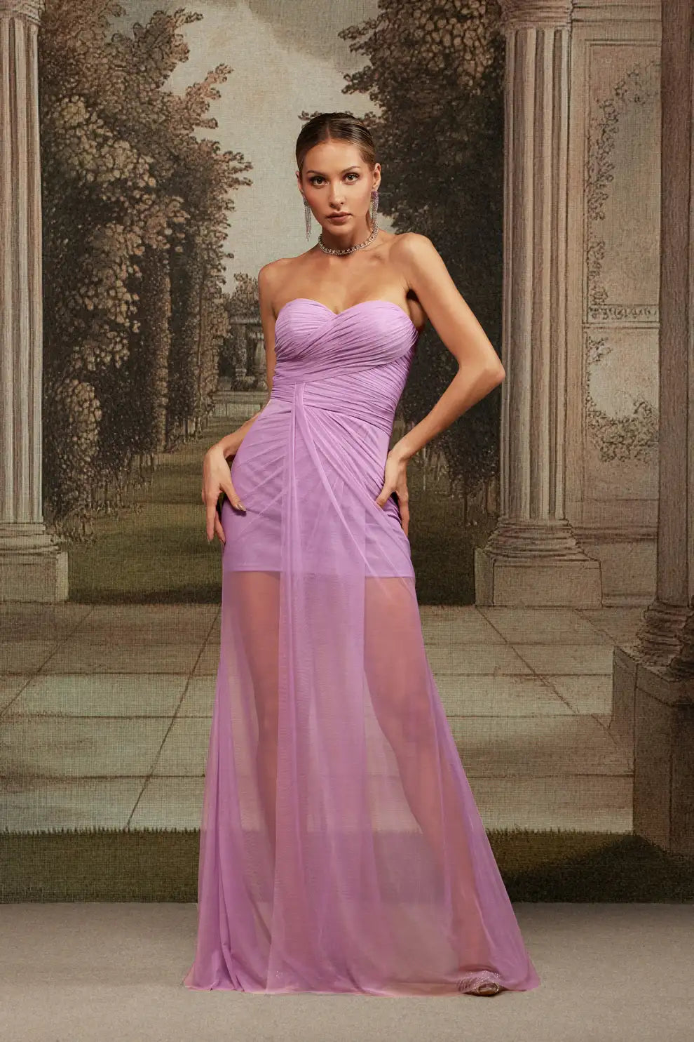 Domio Strapless Maxi Dress