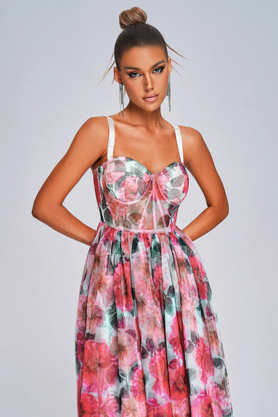 Sareza Floral Midi Dress